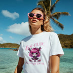 Batitude Tee, Cute Bat Tee, Women's Graphic Shirt, Alternative Fashion Top, Gifts for Goth Girls, Halloween Wear - Boldly Bitter Company