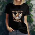 Autumn Wings Gnome Women's Softstyle Tee - Cozy Fall Celebration Top Printify