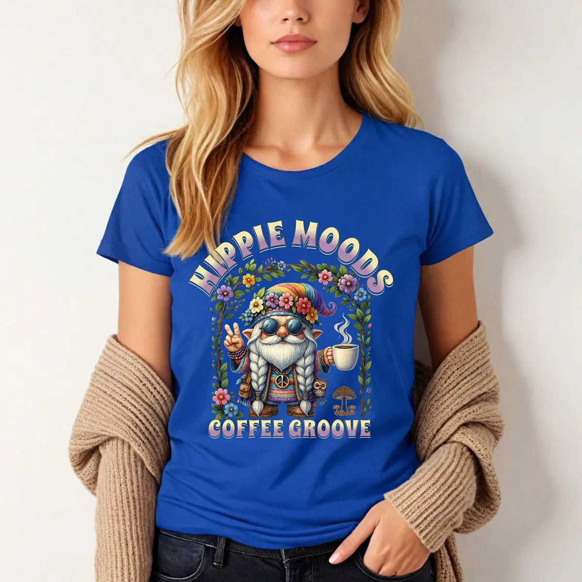 Hippie Moods Coffee Grove Tee Printify