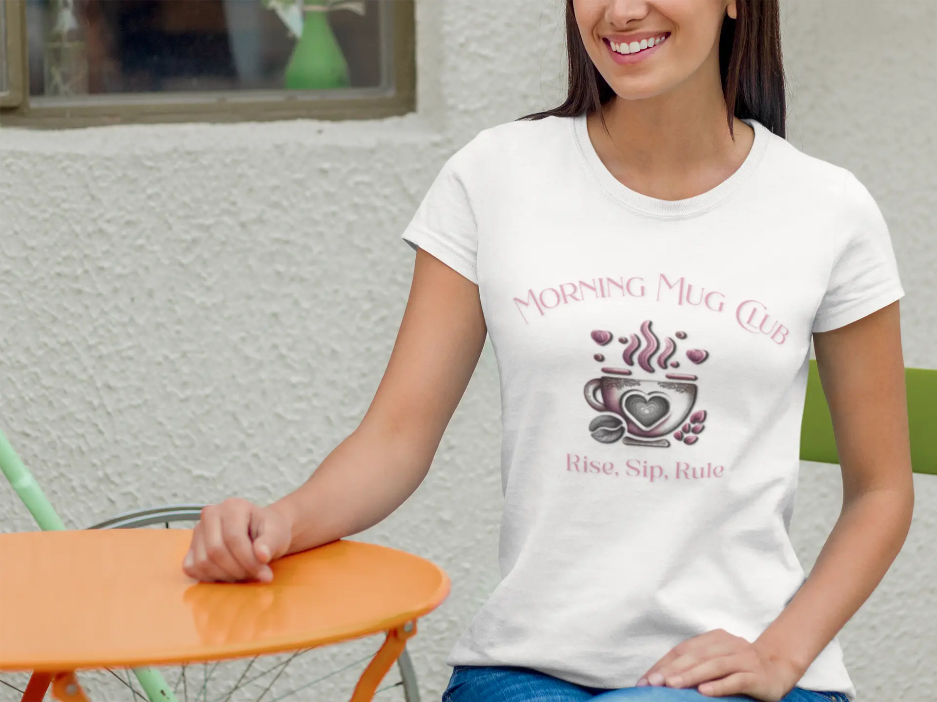 Rise Sip Rule T-shirt- Morning Mug Club Collection - Boho Morning Mug Club T-Shirt Printify