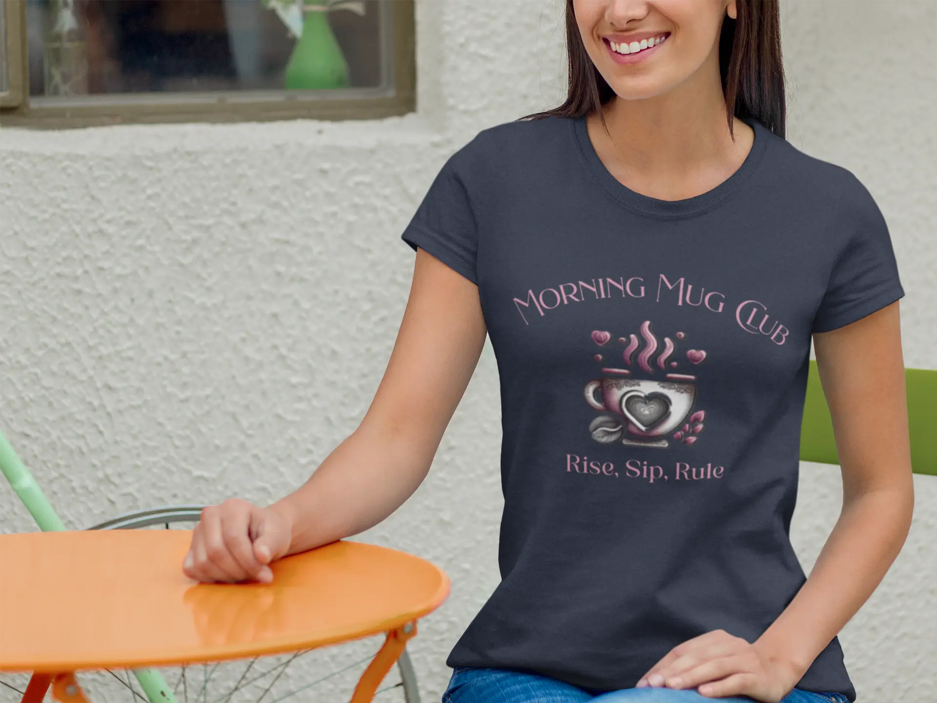 Rise Sip Rule T-shirt- Morning Mug Club Collection - Boho Morning Mug Club T-Shirt Printify