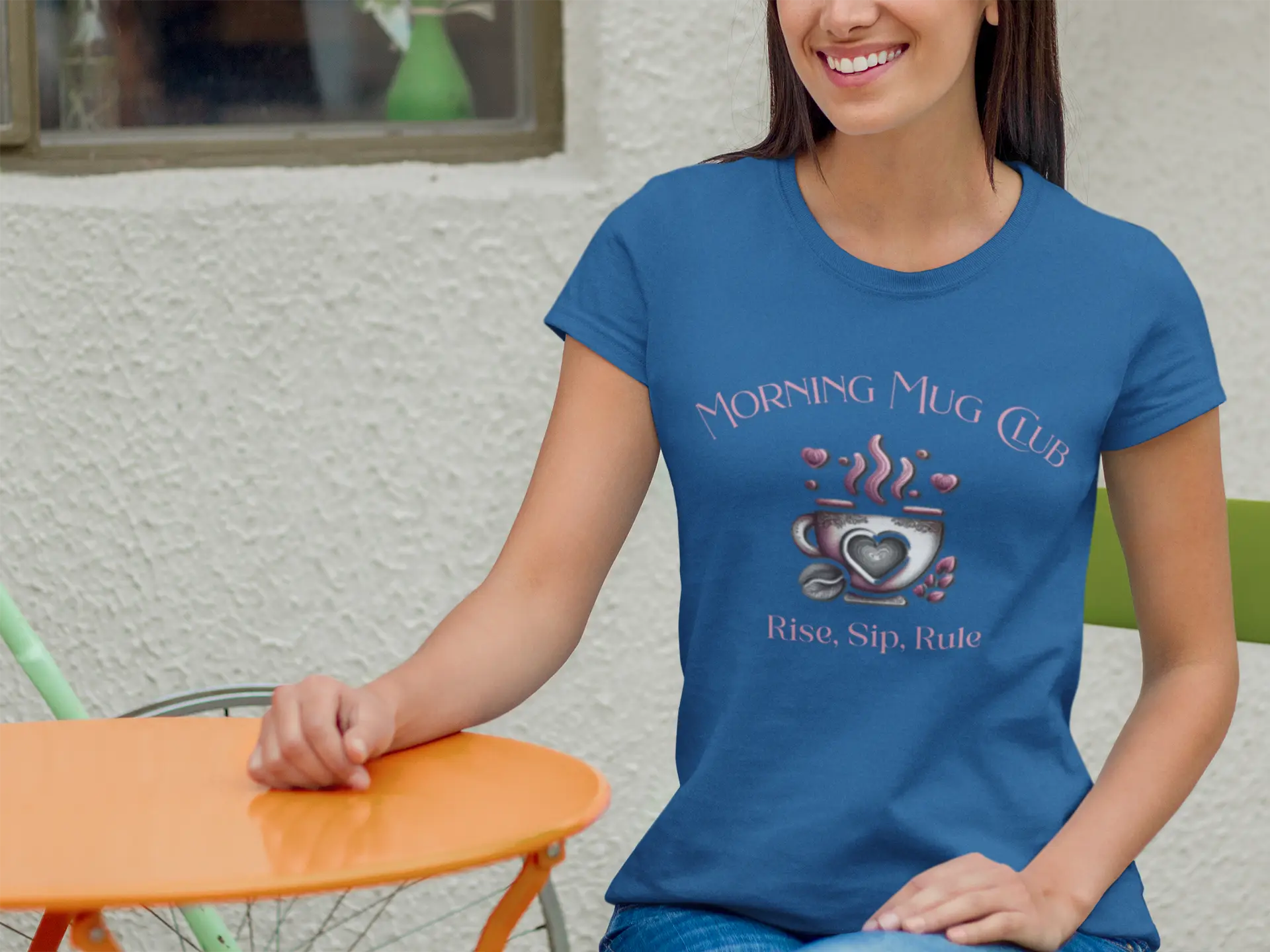 Rise Sip Rule T-shirt- Morning Mug Club Collection - Boho Morning Mug Club T-Shirt Printify