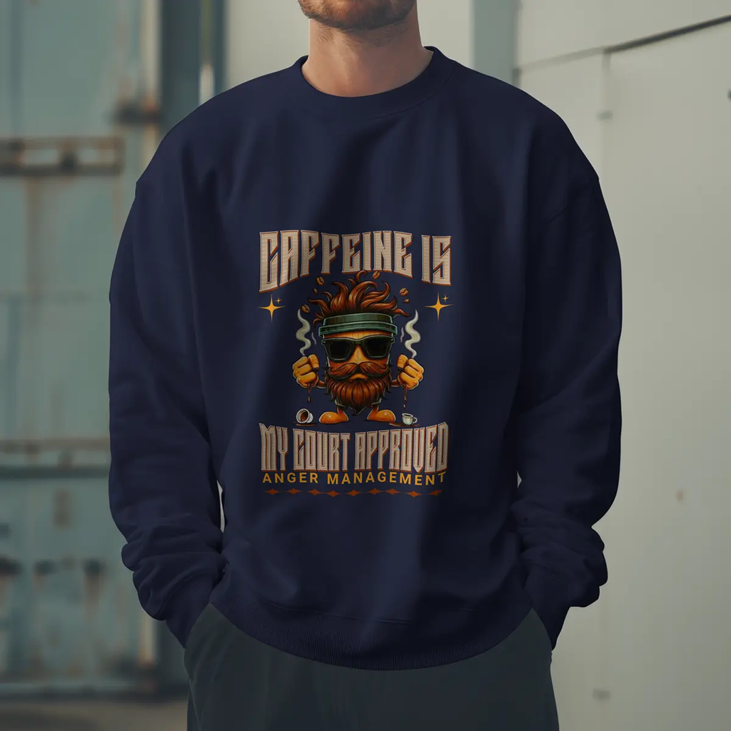 Anger Management Sweatshirt - Funny Coffee Togo Cup Perfect Gifts For Him Printify