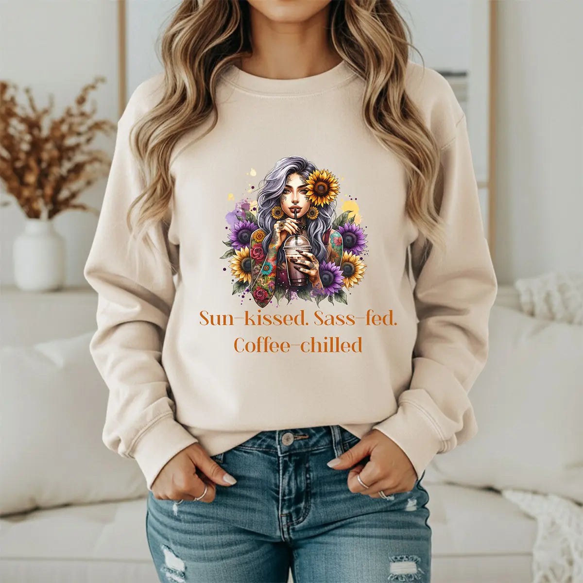 Sun-Kissed Sweatshirt Printify