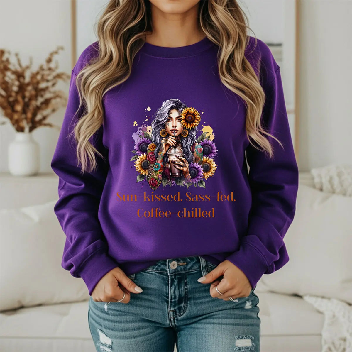 Sun-Kissed Sweatshirt Printify