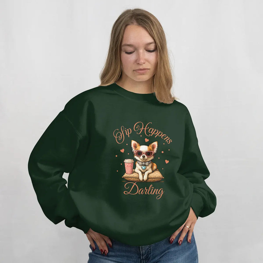 Sip Happens Darling Sweatshirt Printify