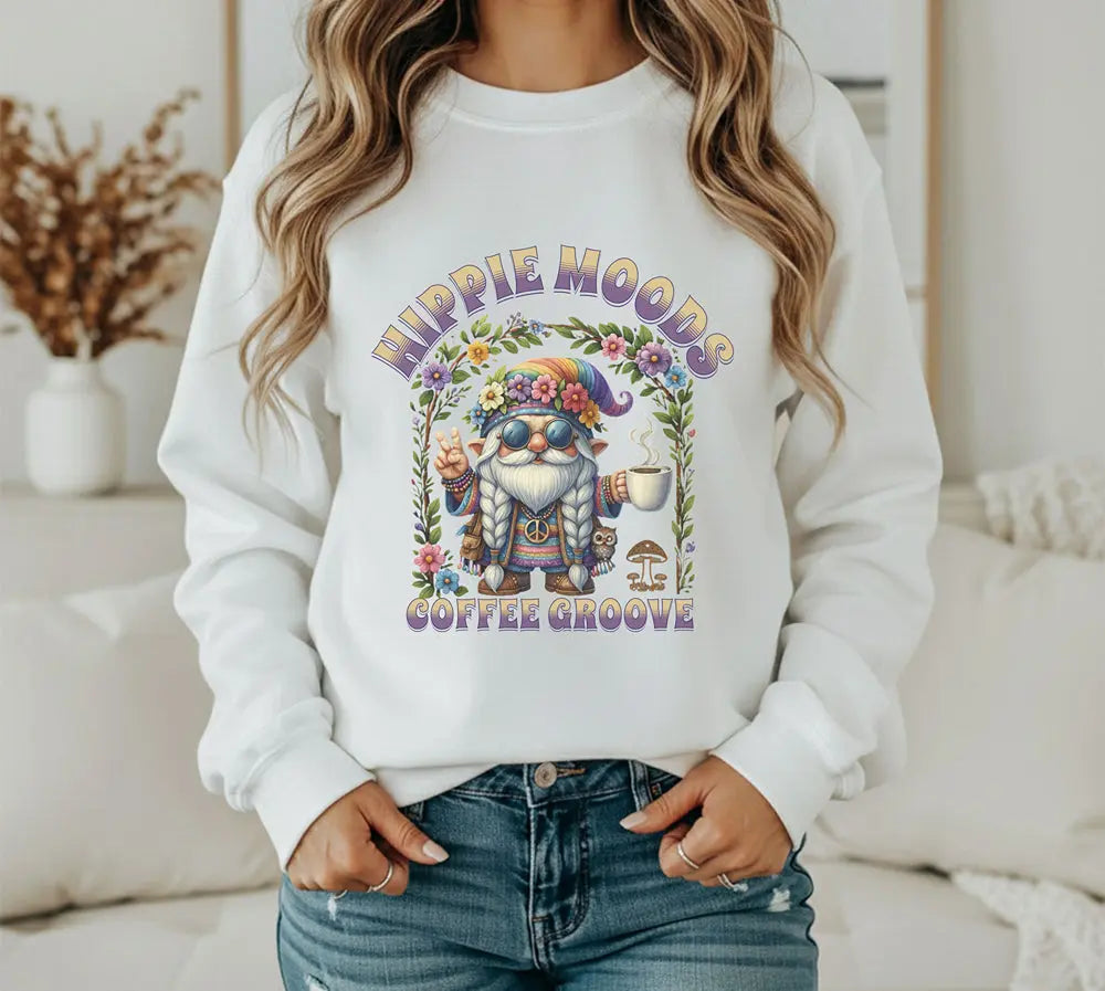 Hippie Gnome Sweatshirt - Boldly Bitter Company