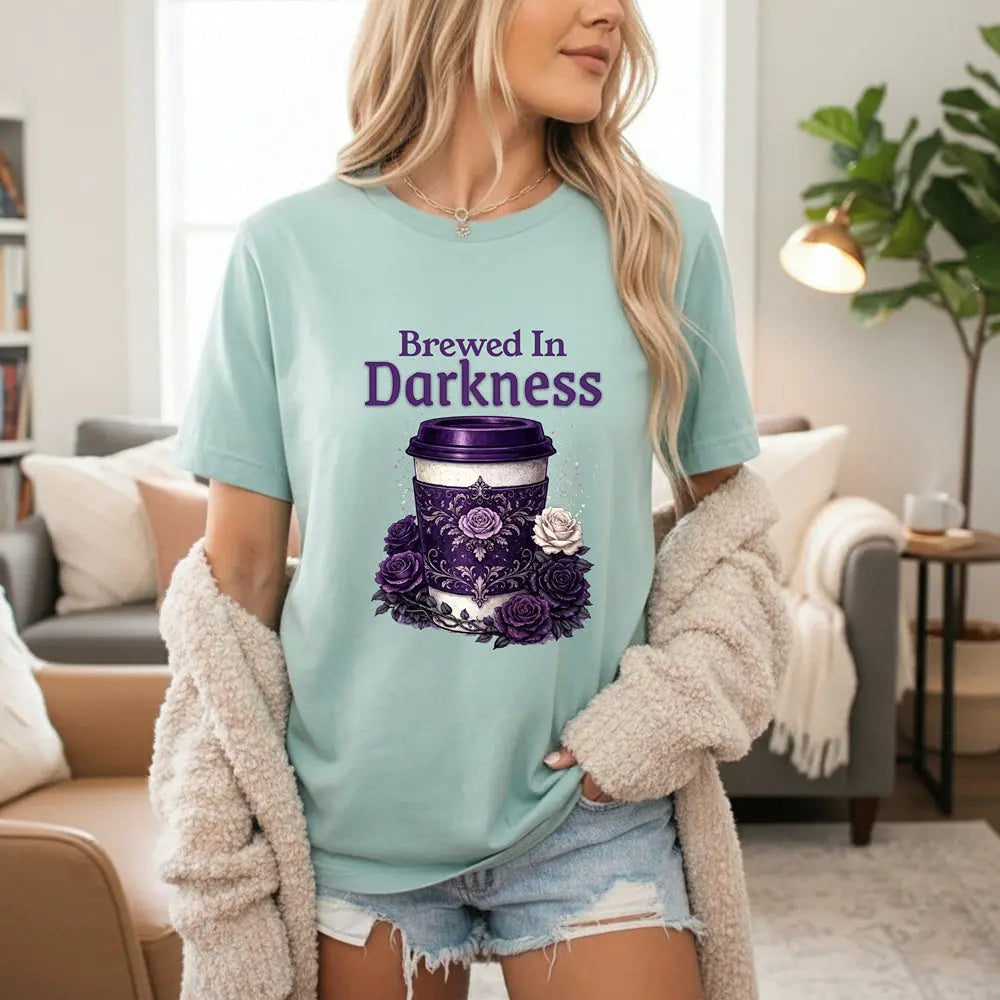 Brewed in Darkness Tee Printify