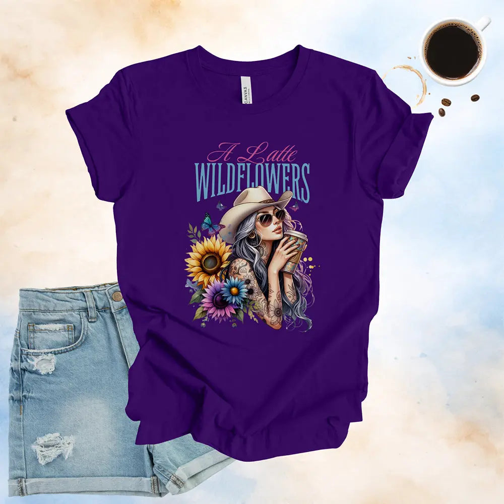 Latte Wildflowers Tee - Boldly Bitter Company