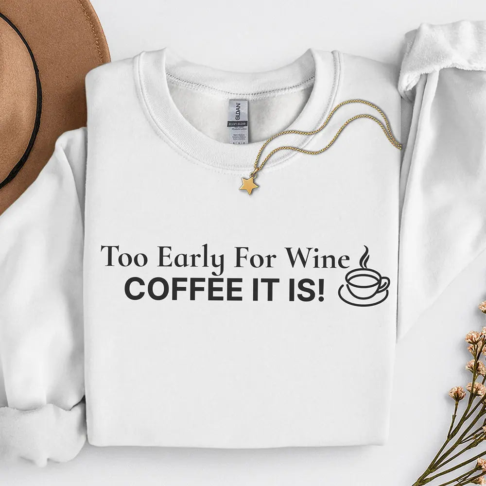 Coffee It Is Sweatshirt Printify