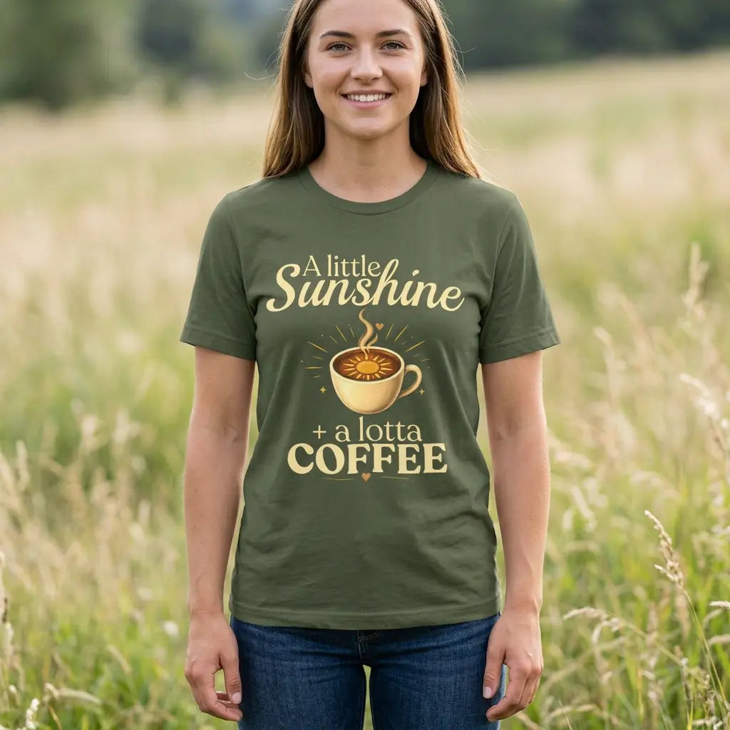 Little Sunshine & Coffee T-Shirt Printify