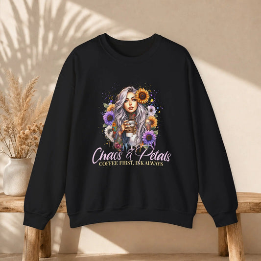 Chaos & Petals Sweatshirt Printify