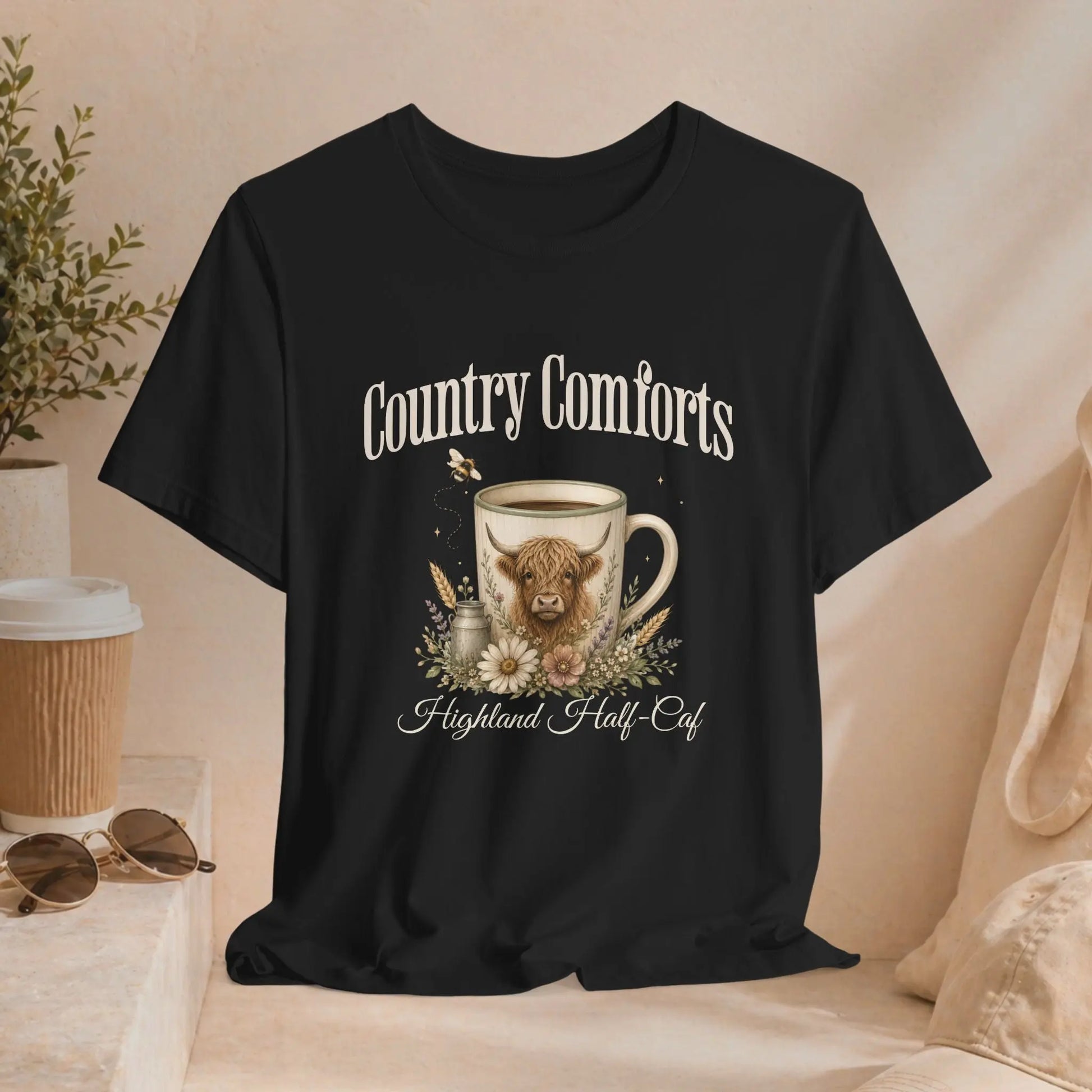 Highland Half-Caf Tee Printify