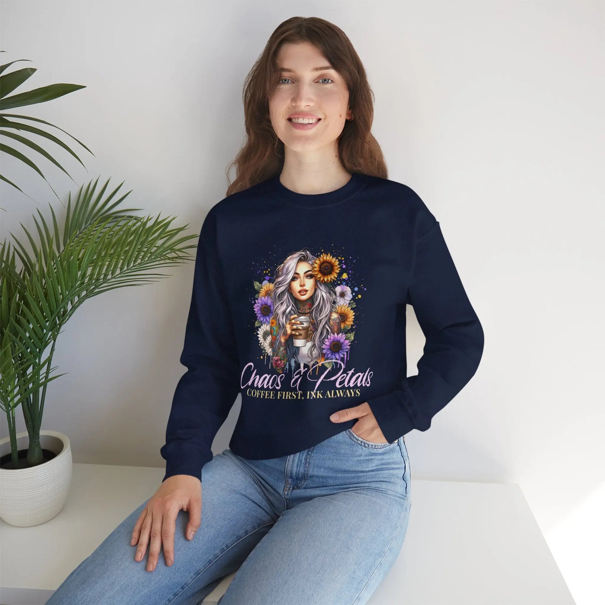 Chaos & Petals Sweatshirt Printify