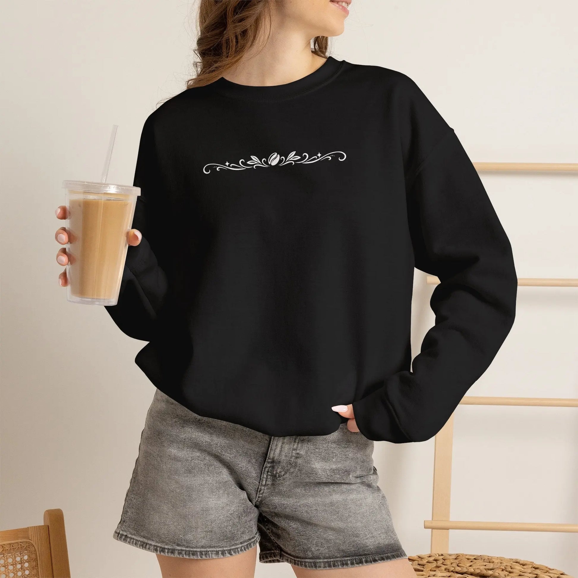 Coffee Filigree Sweatshirt Printify