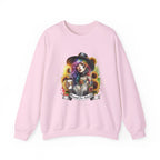 Brewed for Attitude Sunflower Sweatshirt, Cozy Unisex Crewneck, Gifts for Her, Trendy Fall Apparel, Tattoo Art Fashion Printify