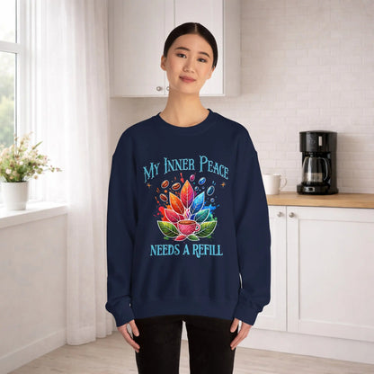 My Inner Peace Coffee Sweatshirt Printify