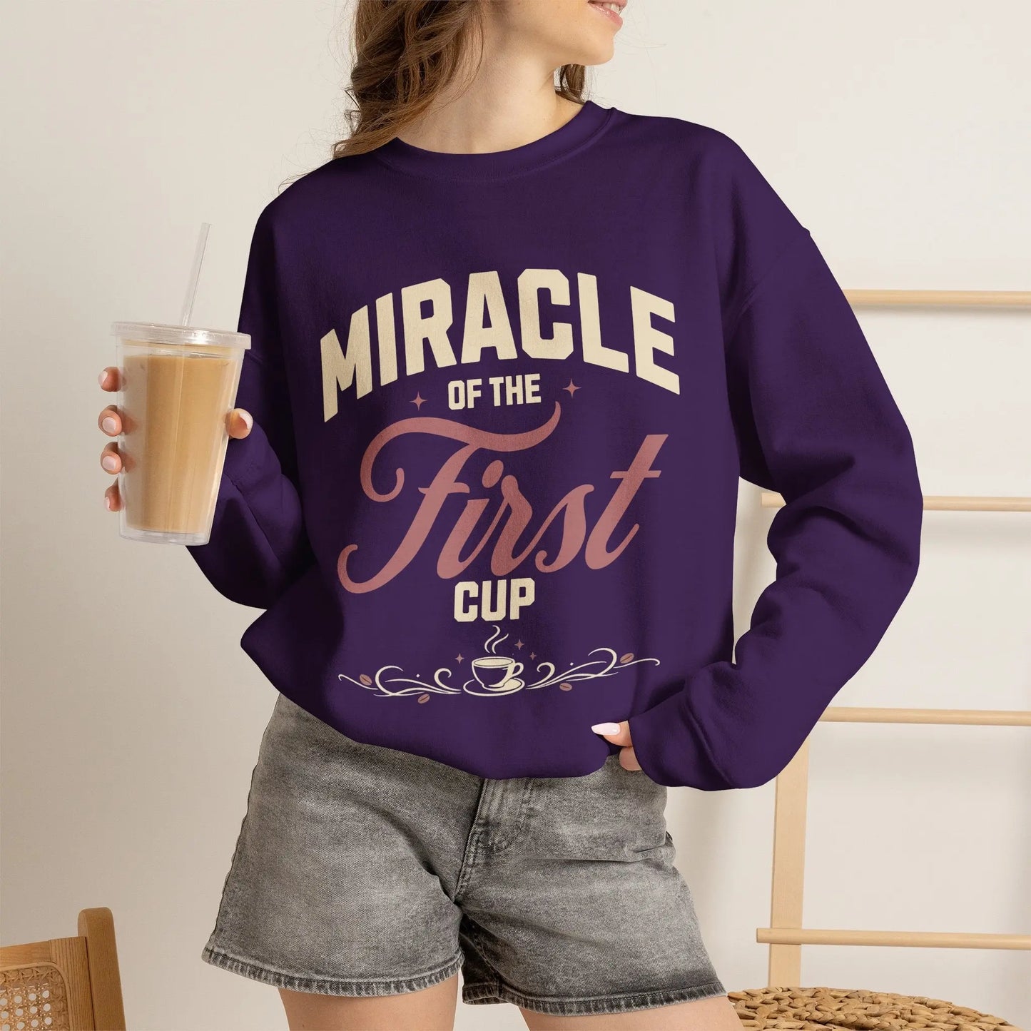 Miracle of the First Cup Sweatshirt Printify