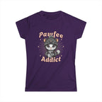 Pawfee Addict Tshirt- Cute Cat and Coffee T-Shirt Printify