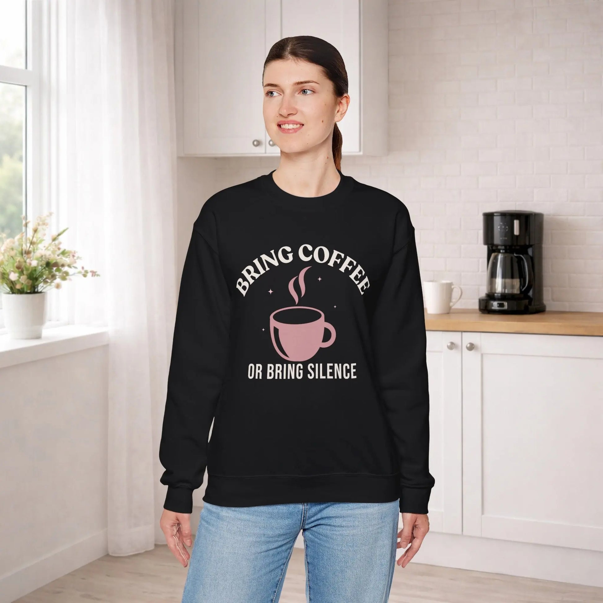 Bring Coffee or Silence Sweatshirt Printify