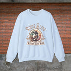Western Rodeo Blend Sweatshirt, Cozy Unisex Sweater, Vintage Graphic Crewneck, Country Style Apparel, Perfect for Rodeo Events - Boldly Bitter Company