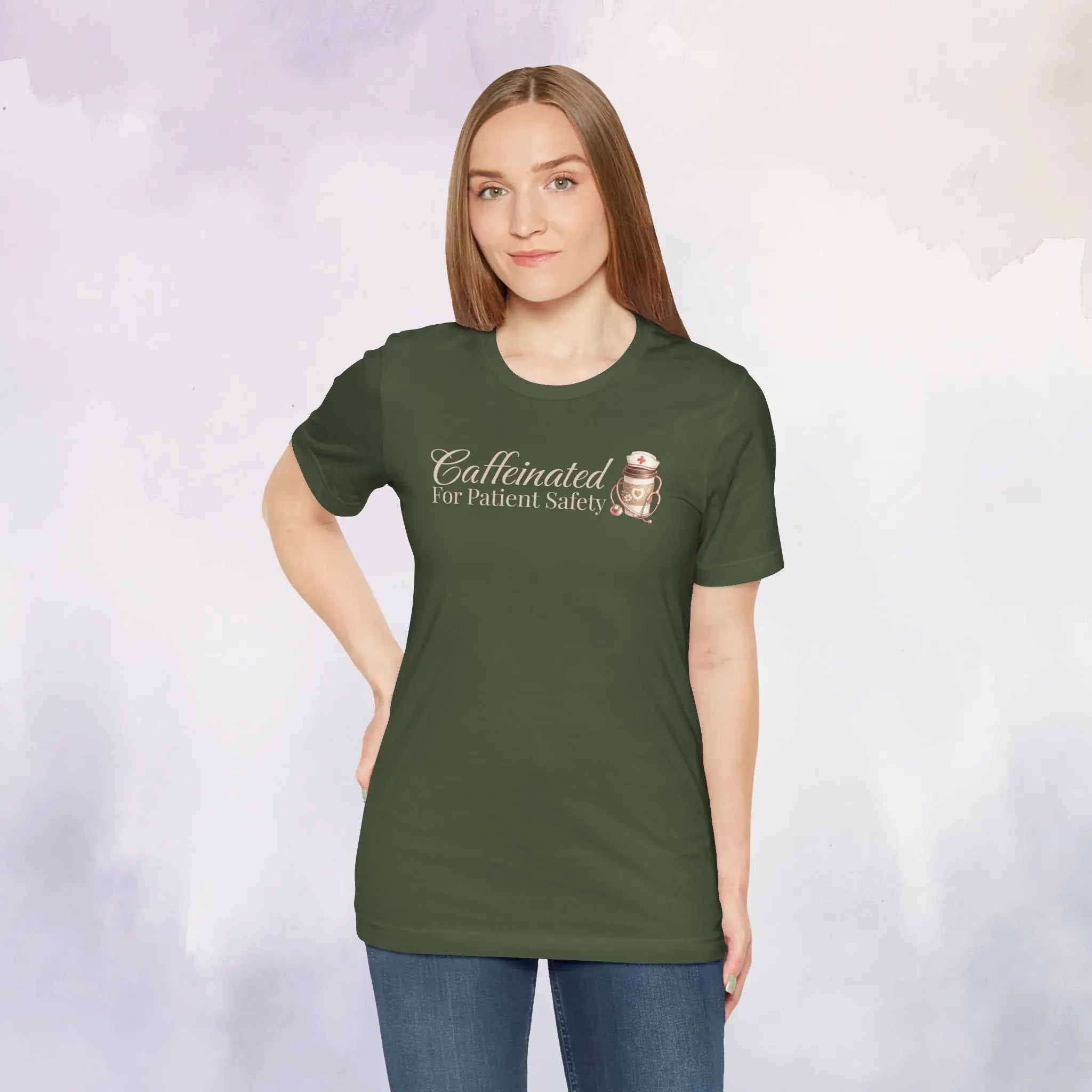 Caffeinated For Patient Safety Tee - Boldly Bitter Company