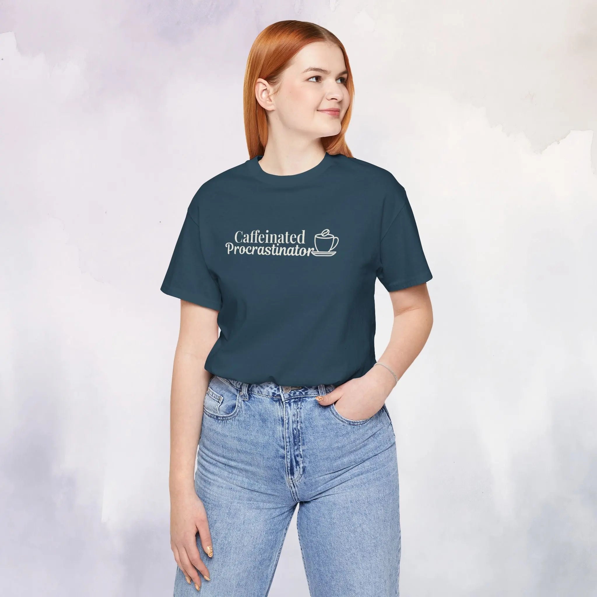 Caffeinated Procrastinator T-Shirt Printify