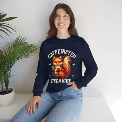 Caffeinated Vixen Vibe Sweatshirt Printify