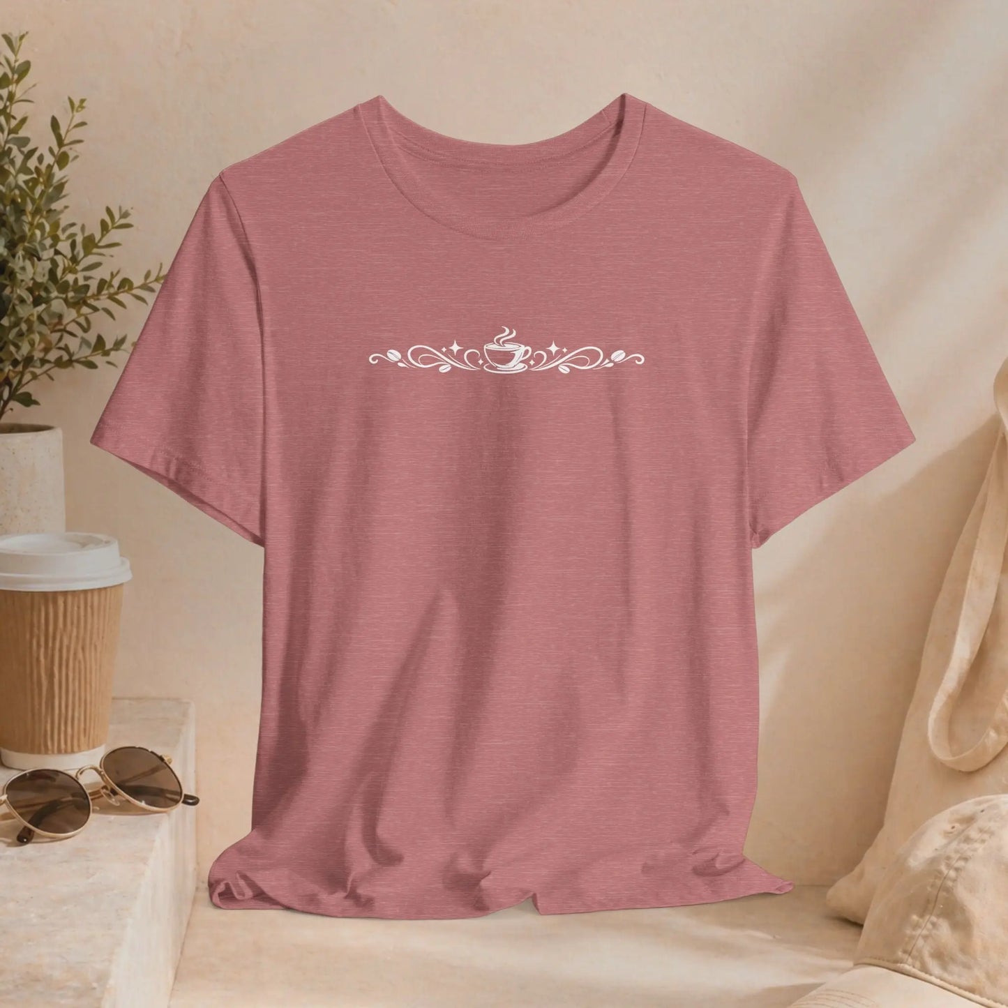 Coffee Filigree Tee Printify