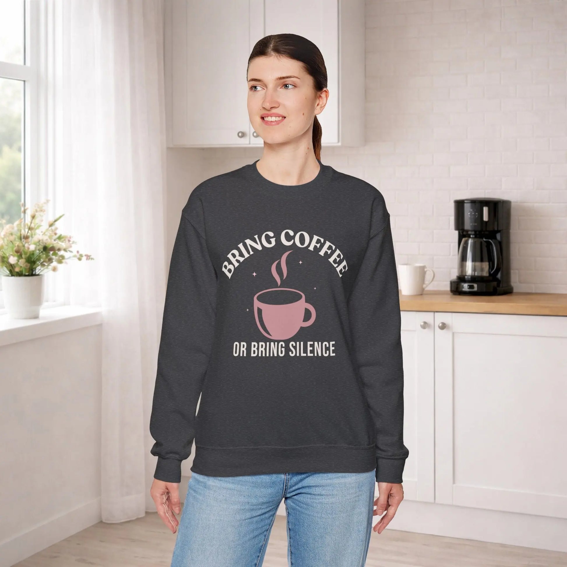 Bring Coffee or Silence Sweatshirt Printify