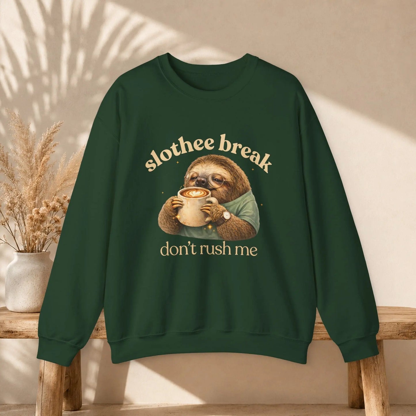 Slothee Break Sweatshirt Printify