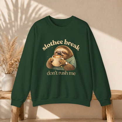 Slothee Break Sweatshirt Printify