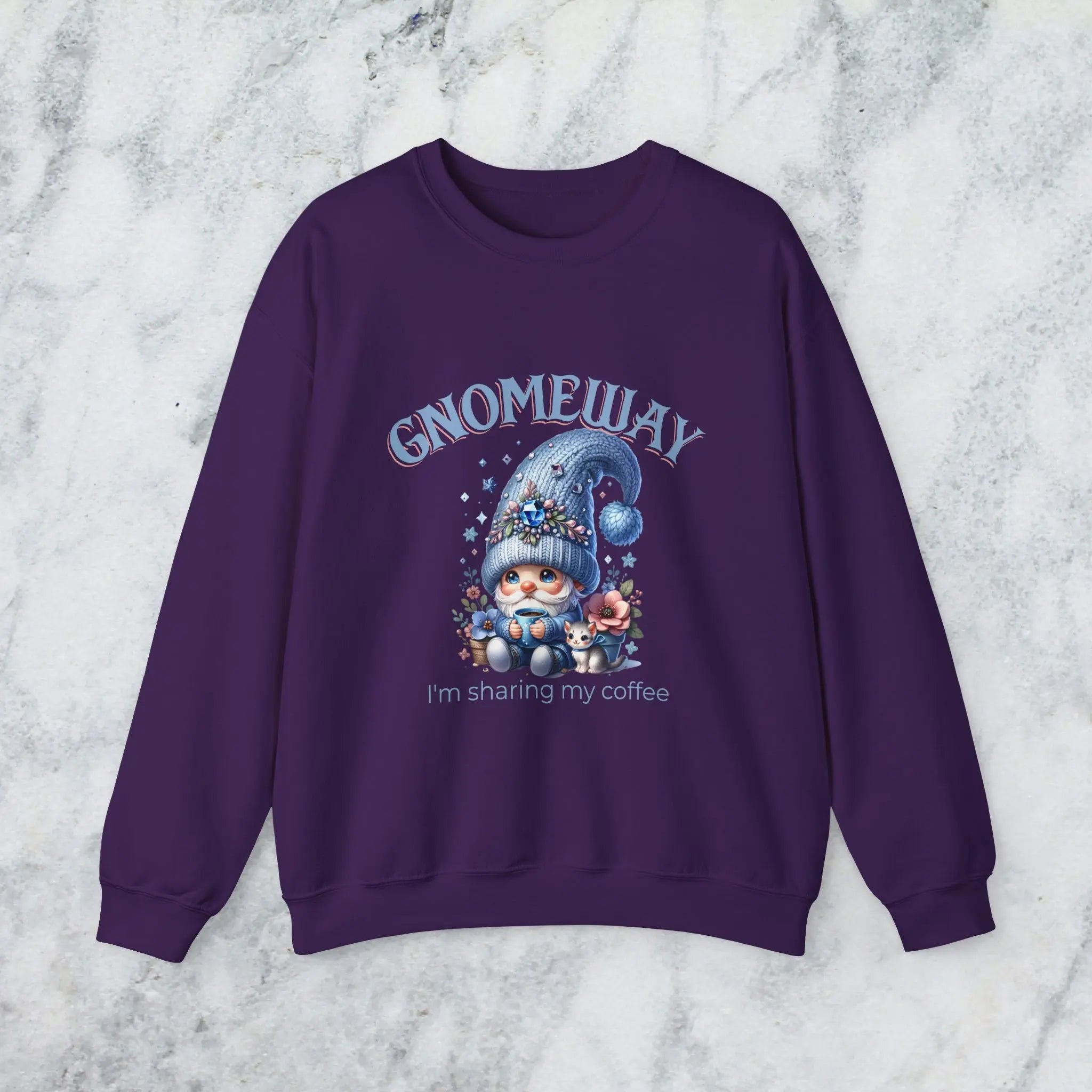 Gnomeway Sweatshirt - I'm Not Sharing My Coffee, Cozy Crewneck, Gift for Coffee Lovers, Casual Pullover, Fall and Winter Fashion Printify