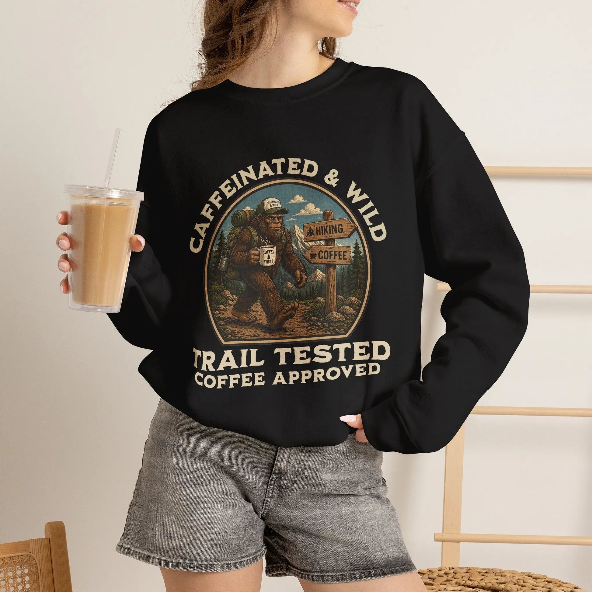 Caffeinated & Wild Sweatshirt Printify