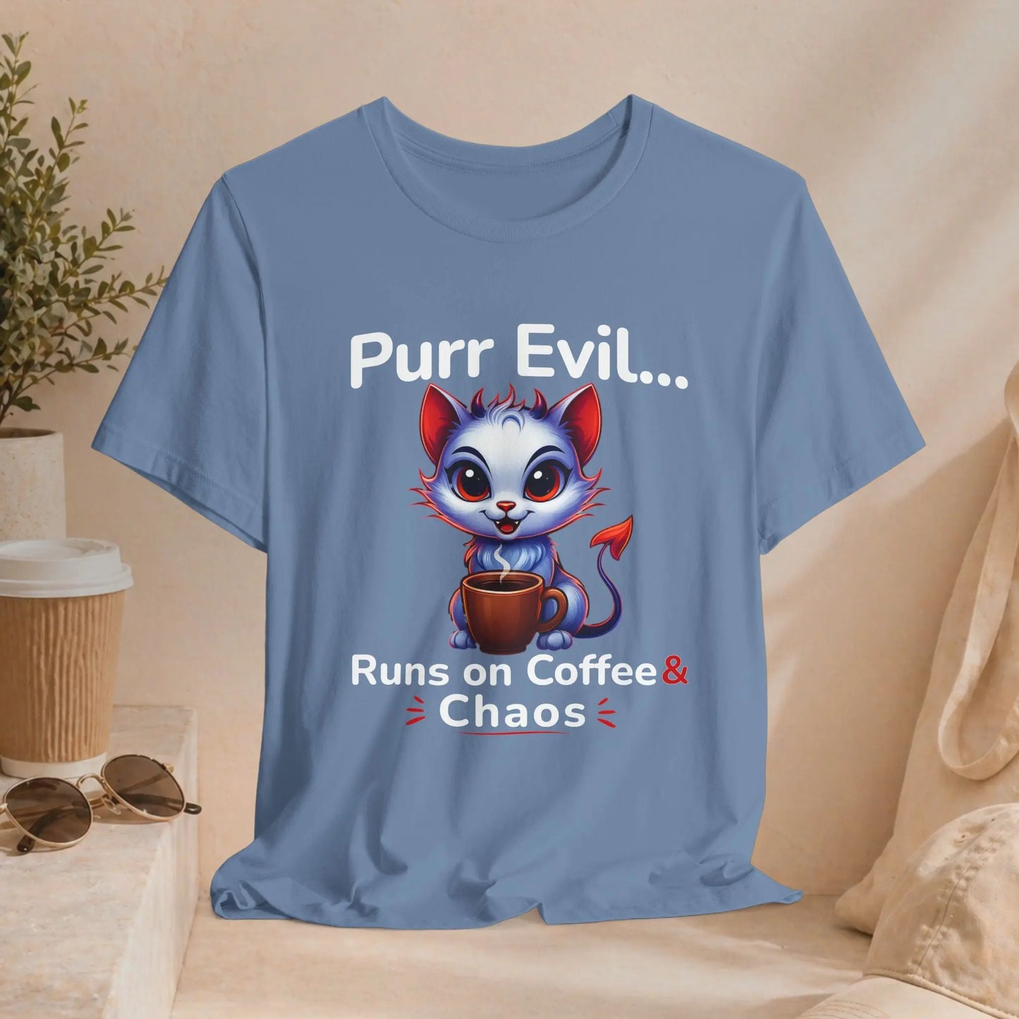 Purr Evil Cat Tee Printify