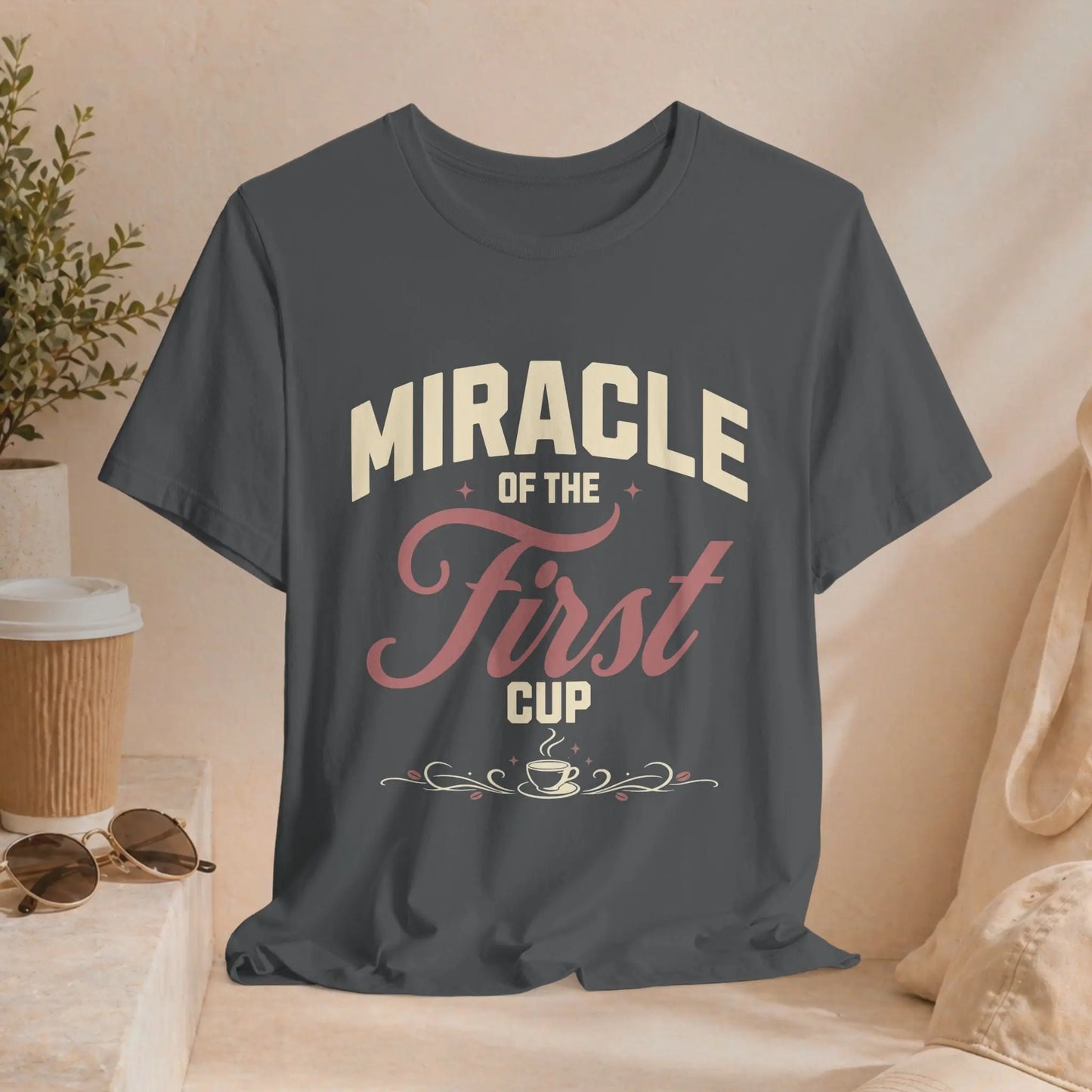 Miracle of First Cup T-Shirt Printify