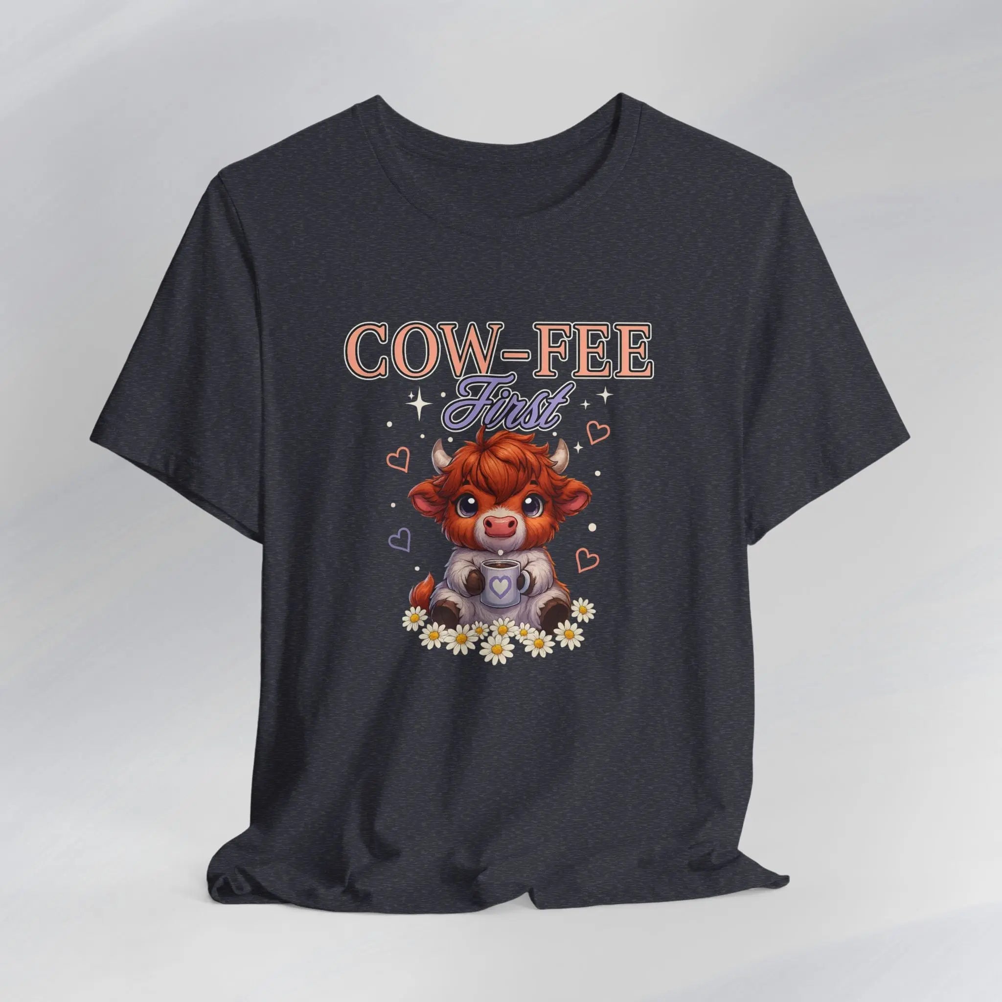 Cow-Fee First Tee Printify