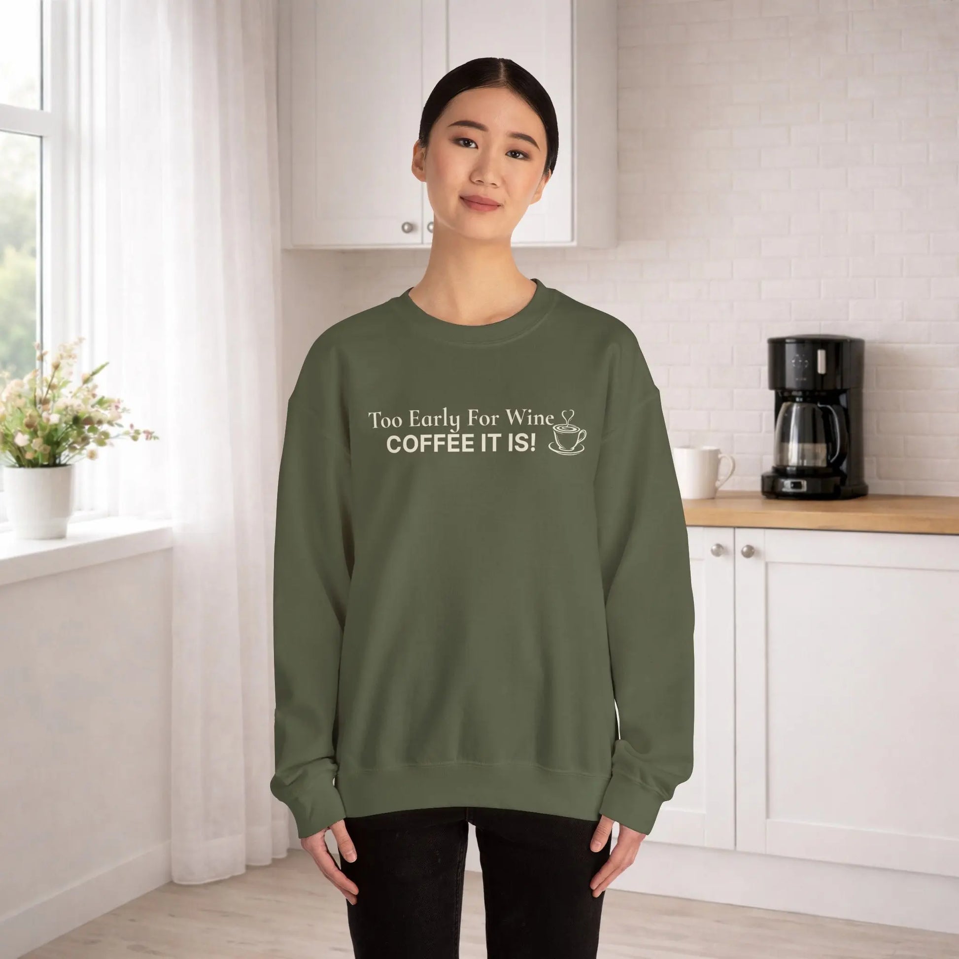 Coffee Made Me Do It Sweatshirt Printify