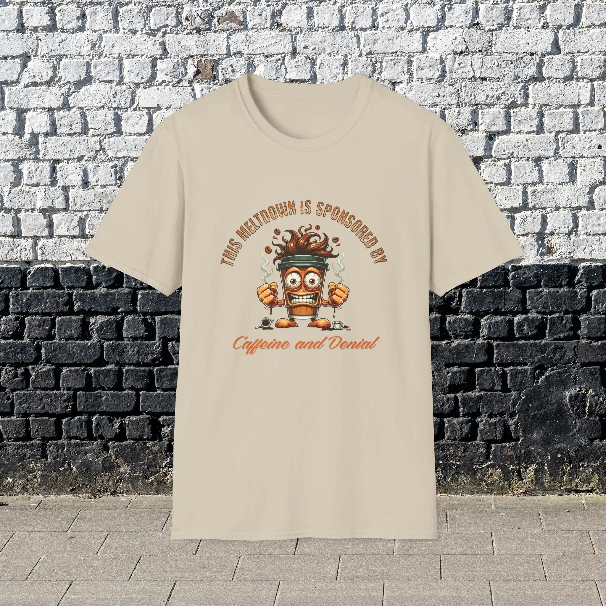 Caffeine and Denial T-Shirt Printify