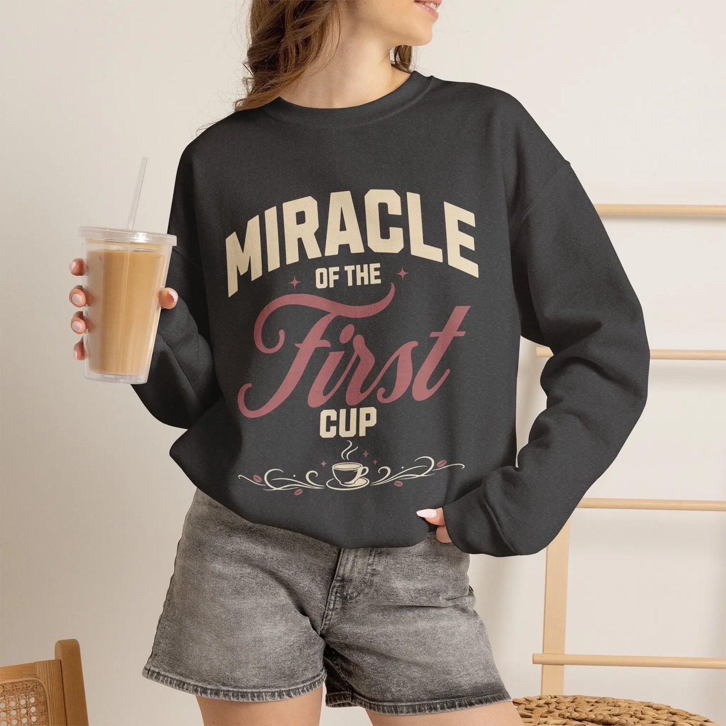 Miracle of the First Cup Sweatshirt Printify
