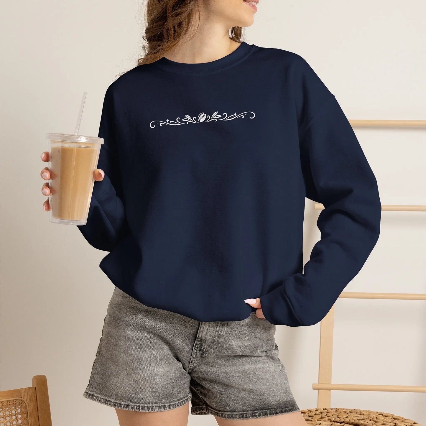 Coffee Filigree Sweatshirt Printify