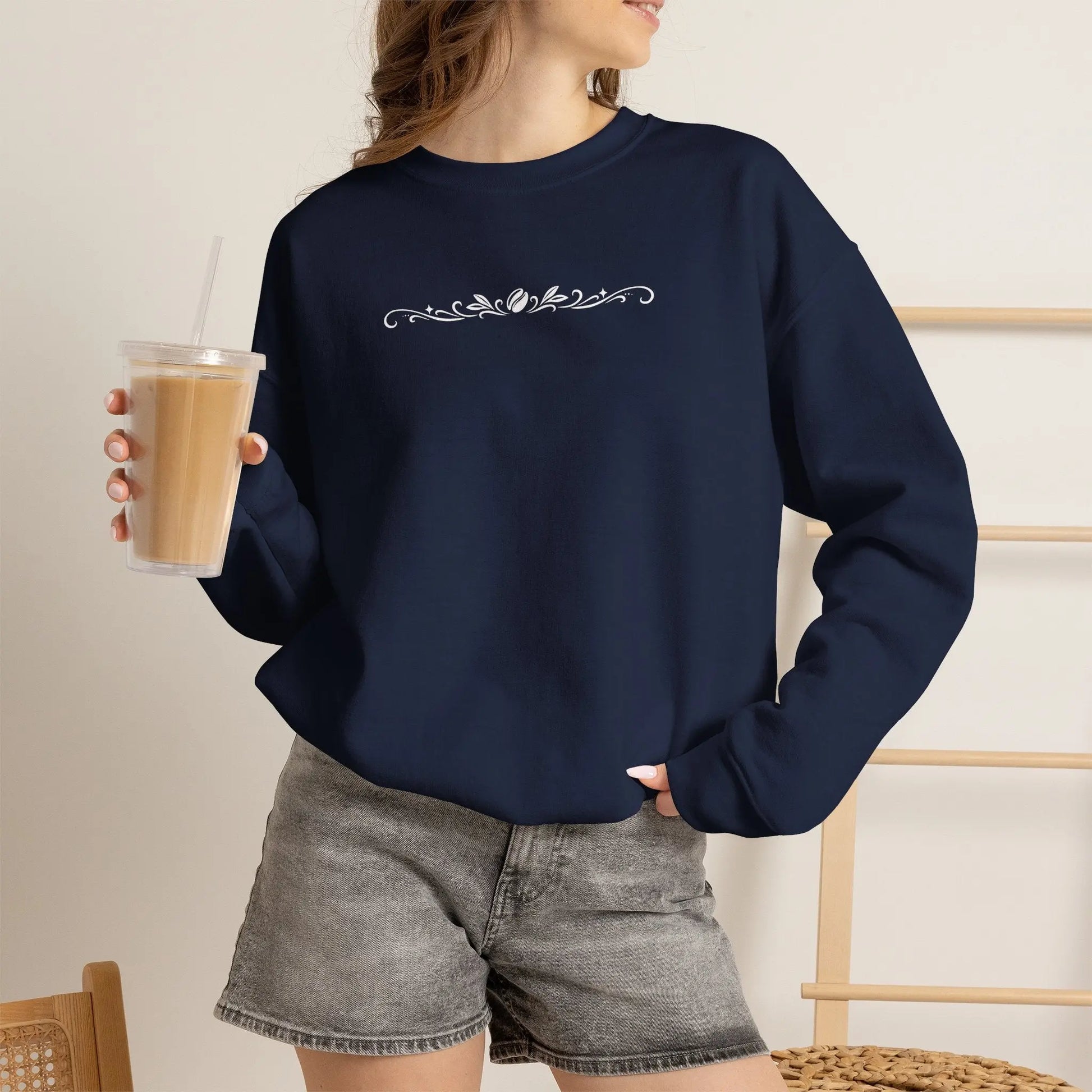 Coffee Filigree Sweatshirt Printify