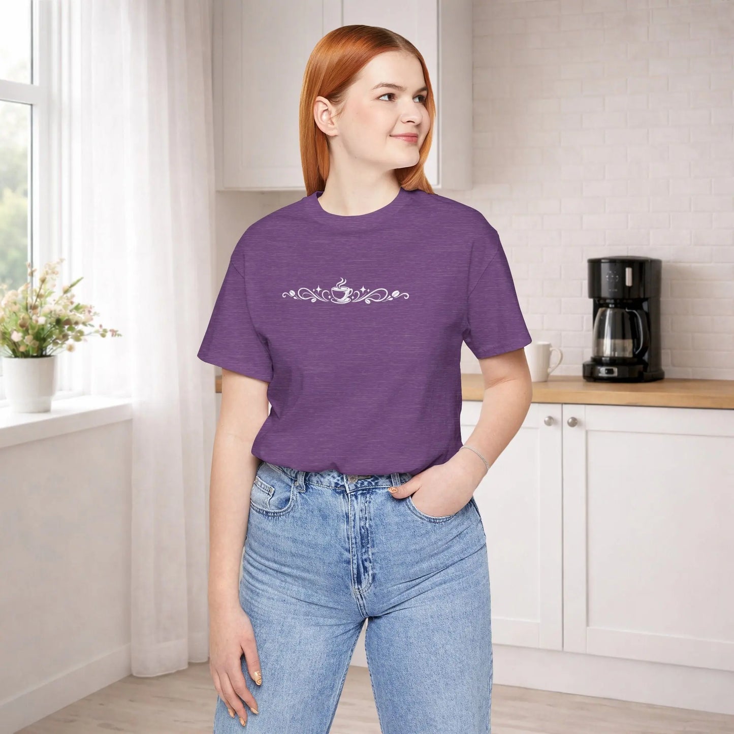 Coffee Filigree Tee Printify