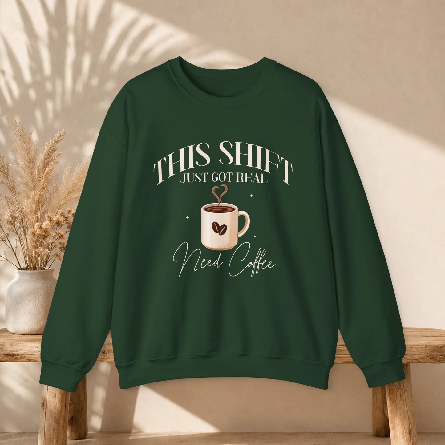 Shift Just Got Real Sweatshirt Printify