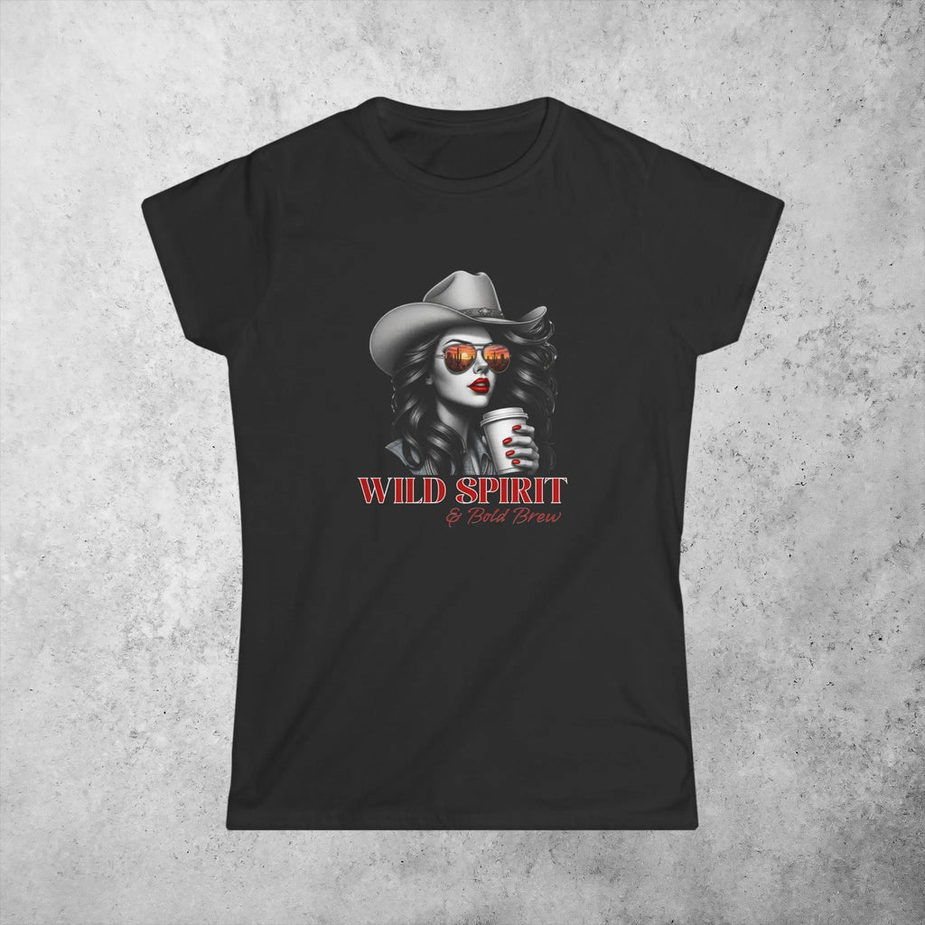 Wild Spirit Tee — Cowgirl Portrait Graphic Shirt Printify