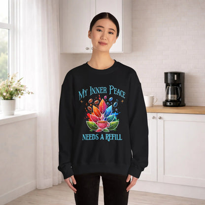 My Inner Peace Coffee Sweatshirt Printify