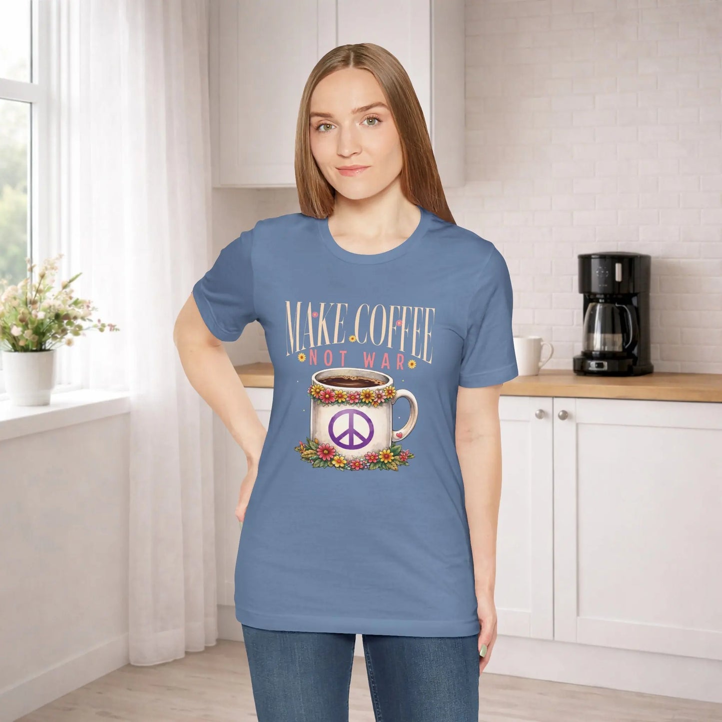 Make Coffee Not War T‑Shirt - Boldly Bitter Company