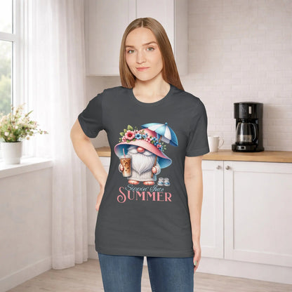 Sippin Into Summer Gnome T-Shirt Printify