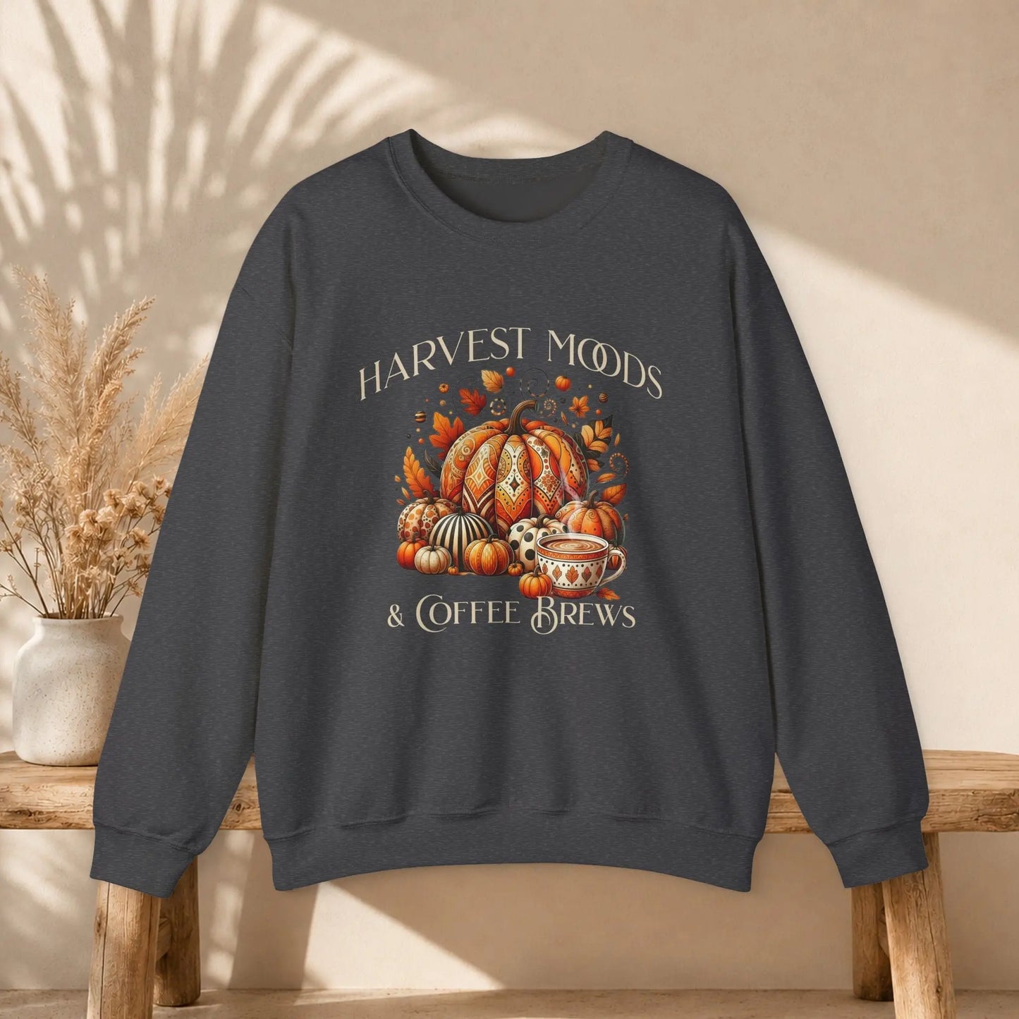 Harvest Moods & Coffee Brews Sweatshirt Printify