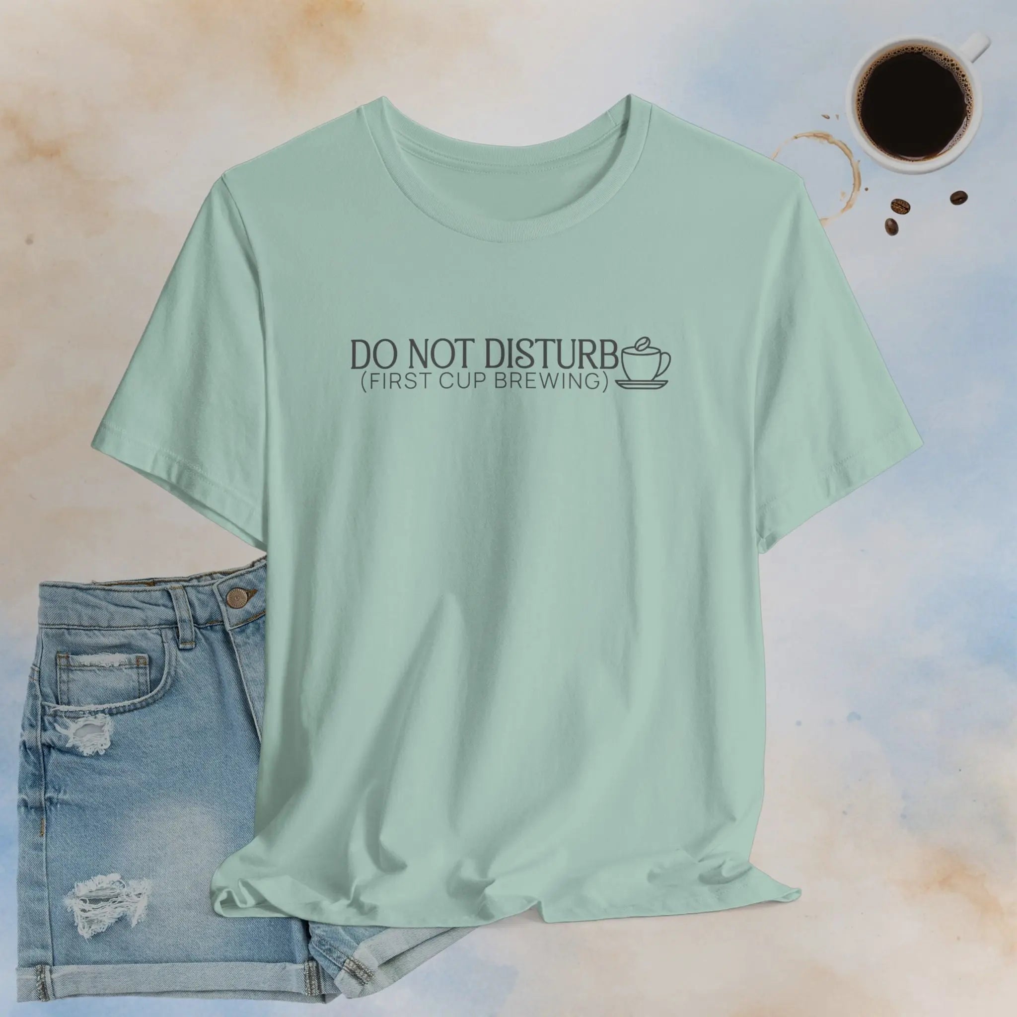 First Cup Brewing Tee Printify
